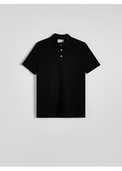 Reserved - Koszulka polo regular fit - czarny ze sklepu Reserved w kategorii T-shirty męskie - zdjęcie 173994783