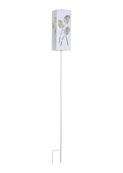 STAR Trading Solarna lampa ogrodowa LED &quot;Albaleaf&quot; w kolorze białym - wys. 90 cm ze sklepu Limango Polska w kategorii Oświetlenie ogrodowe - zdjęcie 173996193
