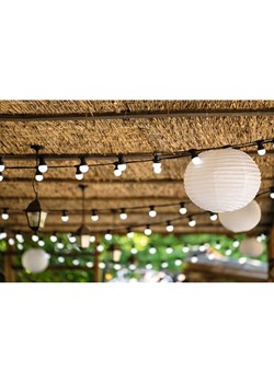 lumisky Girlanda solarna LED &quot;Party&quot; w kolorze ciepłej bieli - dł. 570 cm ze sklepu Limango Polska w kategorii Dekoracje i akcesoria ogrodowe - zdjęcie 173996200