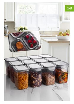 Violeta Home Pojemniki (12 szt.) w kolorze szarym - 2 l ze sklepu Limango Polska w kategorii Pojemniki kuchenne - zdjęcie 173996260