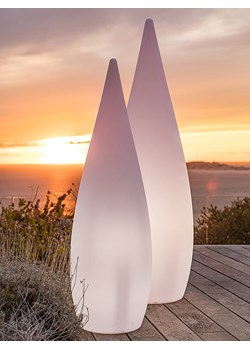 lumisky Lampa zewnętrzna &quot;Classy&quot; w kolorze białym - wys. 120 cm ze sklepu Limango Polska w kategorii Dekoracje i akcesoria ogrodowe - zdjęcie 173996870