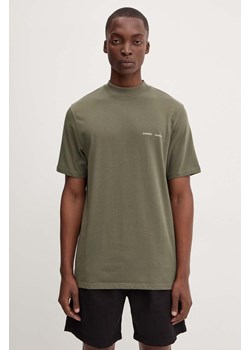 Samsoe Samsoe t-shirt bawełniany męski kolor zielony z nadrukiem ze sklepu ANSWEAR.com w kategorii T-shirty męskie - zdjęcie 173998954