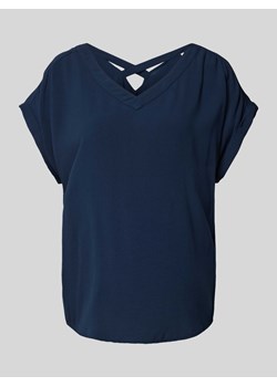 T-shirt z dekoltem w zaokrąglony serek ze sklepu Peek&Cloppenburg  w kategorii Bluzki damskie - zdjęcie 173999761