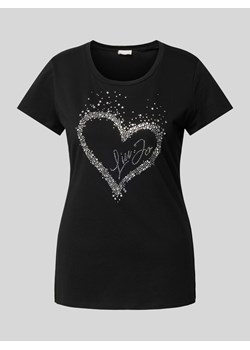 T-shirt z obszyciem z kamieni stras ze sklepu Peek&Cloppenburg  w kategorii Bluzki damskie - zdjęcie 174000343