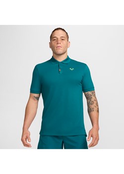 Męska dopasowana koszulka polo The Nike Polo Rafa - Zieleń ze sklepu Nike poland w kategorii T-shirty męskie - zdjęcie 174000900