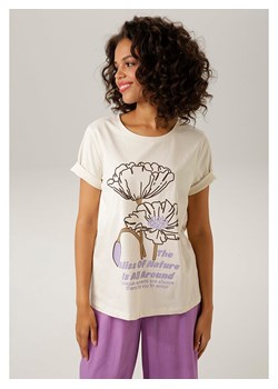 Aniston Koszulka w kolorze kremowym ze sklepu Limango Polska w kategorii Bluzki damskie - zdjęcie 174002254