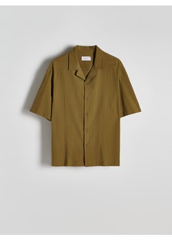 Reserved - Bawełniana koszula comfort fit - oliwkowy ze sklepu Reserved w kategorii Koszule męskie - zdjęcie 174003900