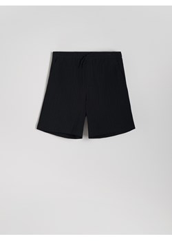 Reserved - Szorty loose fit z wiązaniem - czarny ze sklepu Reserved w kategorii Spodenki męskie - zdjęcie 174003981