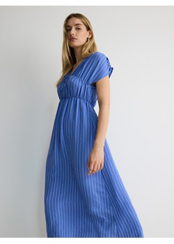 Reserved - Sukienka maxi w prążek - niebieski ze sklepu Reserved w kategorii Sukienki - zdjęcie 174005770