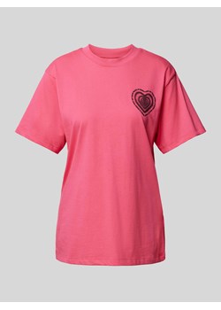 T-shirt z nadrukiem ze sloganem ze sklepu Peek&Cloppenburg  w kategorii Bluzki damskie - zdjęcie 174006013
