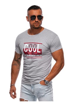 T-shirt męski z nadrukiem 1980S - szary ze sklepu Edoti w kategorii T-shirty męskie - zdjęcie 174006431