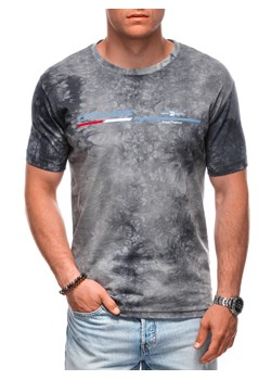 T-shirt męski z nadrukiem 1992S - szary ze sklepu Edoti w kategorii T-shirty męskie - zdjęcie 174006492