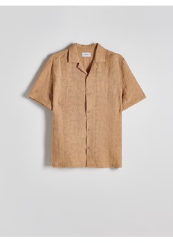 Reserved - Koszula comfort fit z lyocellem - brązowy ze sklepu Reserved w kategorii Koszule męskie - zdjęcie 174007102