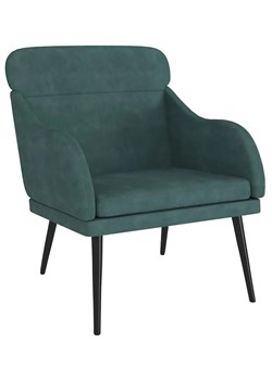 Elegancki ciemnozielony fotel wypoczynkowy - Sentar ze sklepu Edinos.pl w kategorii Fotele - zdjęcie 174008044