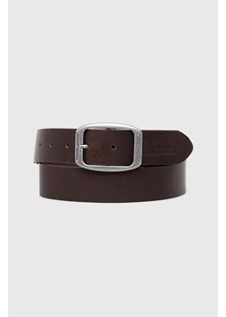 Pepe Jeans pasek skórzany WADE BELT męski kolor brązowy PM021025 ze sklepu ANSWEAR.com w kategorii Paski męskie - zdjęcie 174008792