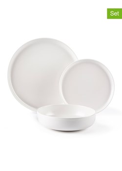 Trendy Kitchen by EXCÉLSA 12-częściowy zestaw talerzy &quot;Nordic&quot; w kolorze białym ze sklepu Limango Polska w kategorii Zastawa stołowa - zdjęcie 174010012