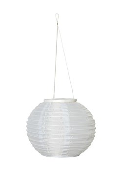 STAR Trading Solarny lampion LED w kolorze białym - wys.25 x Ø 21 cm ze sklepu Limango Polska w kategorii Oświetlenie ogrodowe - zdjęcie 174010442
