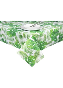 Trendy Kitchen by EXCÉLSA Obrus &quot;Foliage&quot; w kolorze zielonym - 180 x 140 cm ze sklepu Limango Polska w kategorii Obrusy i bieżniki - zdjęcie 174010531