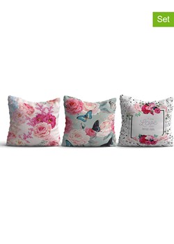 ABERTO DESIGN Poduszki (3 szt.) w kolorze miętowo-białym - 43 x 43 cm ze sklepu Limango Polska w kategorii Poduszki dekoracyjne - zdjęcie 174010902