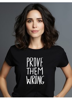 WOOOP Koszulka &quot;Prove Them Wrong&quot; w kolorze czarnym ze sklepu Limango Polska w kategorii Bluzki damskie - zdjęcie 174011421