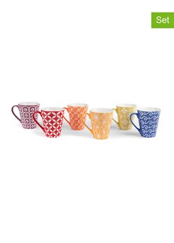Trendy Kitchen by EXCÉLSA Kubki (6 szt.) &quot;Etnika&quot; ze wzorem do kawy - 275 ml ze sklepu Limango Polska w kategorii Dzbanki i zaparzacze - zdjęcie 174012014