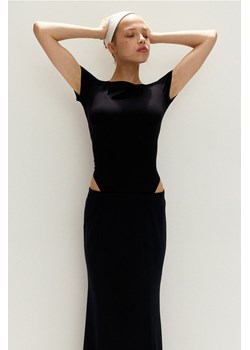 H & M - Body z głębokim dekoltem z tyłu - Czarny ze sklepu H&M w kategorii Bluzki damskie - zdjęcie 174015172