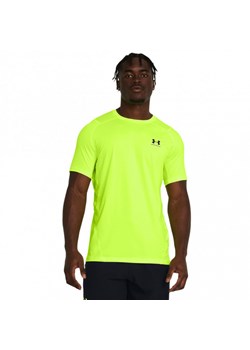 Męska koszulka treningowa Under Armour UA HG Armour Fitted SS - zielona ze sklepu Sportstylestory.com w kategorii T-shirty męskie - zdjęcie 174015323
