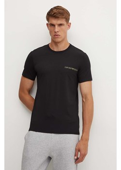 Emporio Armani Underwear t-shirt lounge 2-pack kolor czarny z nadrukiem 111267 4F717 ze sklepu ANSWEAR.com w kategorii T-shirty męskie - zdjęcie 174018161