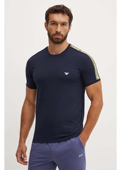 Emporio Armani Underwear t-shirt lounge kolor granatowy z nadrukiem 111890 4F717 ze sklepu ANSWEAR.com w kategorii T-shirty męskie - zdjęcie 174018184