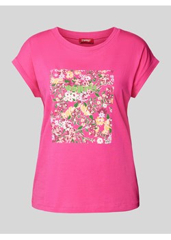 T-shirt z nadrukiem z logo ze sklepu Peek&Cloppenburg  w kategorii Bluzki damskie - zdjęcie 174018991