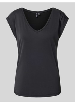 T-shirt z dekoltem w serek ze sklepu Peek&Cloppenburg  w kategorii Bluzki damskie - zdjęcie 174019023