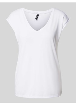 T-shirt z dekoltem w serek ze sklepu Peek&Cloppenburg  w kategorii Bluzki damskie - zdjęcie 174019313