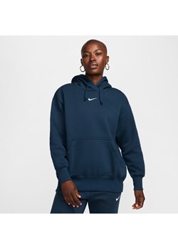 Damska bluza z kapturem o kroju oversize Nike Sportswear Phoenix Fleece - Niebieski ze sklepu Nike poland w kategorii Bluzy damskie - zdjęcie 174019624