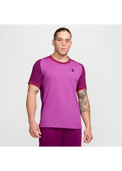 Męska koszulka z krótkim rękawem do tenisa NikeCourt Heritage - Fiolet ze sklepu Nike poland w kategorii T-shirty męskie - zdjęcie 174019654