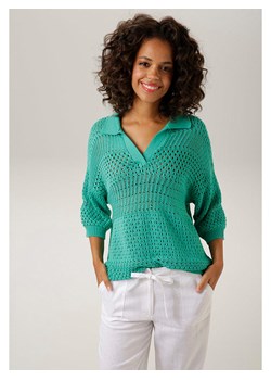 Aniston Sweter w kolorze turkusowym ze sklepu Limango Polska w kategorii Swetry damskie - zdjęcie 174022470