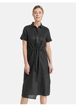Gerry Weber Lniana sukienka w kolorze czarnym ze sklepu Limango Polska w kategorii Sukienki - zdjęcie 174022473