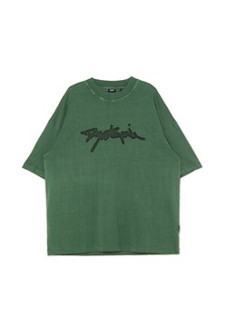 Cropp - Zielona koszulka z napisem - zielony ze sklepu Cropp w kategorii T-shirty męskie - zdjęcie 174022941