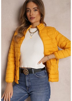Żółta Kurtka Pikowana Nylonowa Phoebica ze sklepu Renee odzież w kategorii Kurtki damskie - zdjęcie 174024532