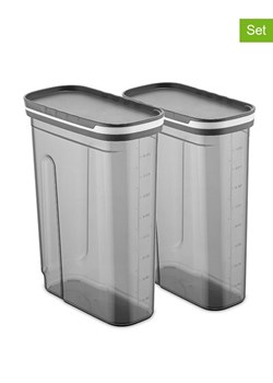 Violeta Home Pojemniki (2 szt.) w kolorze szarym - 1,8 l ze sklepu Limango Polska w kategorii Pojemniki kuchenne - zdjęcie 174024583