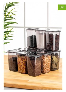 Violeta Home Pojemniki (12 szt.) w kolorze antracytowym - 1,2 l ze sklepu Limango Polska w kategorii Pojemniki kuchenne - zdjęcie 174024600