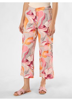 Betty Barclay Lniane spodnie Kobiety len szary wzorzysty ze sklepu vangraaf w kategorii Spodnie damskie - zdjęcie 174025133