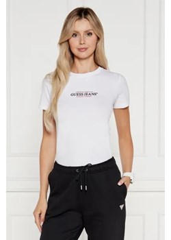 Guess Jeans T-shirt AMERICAN | Slim Fit ze sklepu Gomez Fashion Store w kategorii Bluzki damskie - zdjęcie 174025504