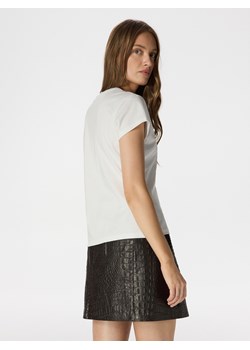 Reserved - Bawełniany t-shirt - biały ze sklepu Reserved w kategorii Bluzki damskie - zdjęcie 174029091