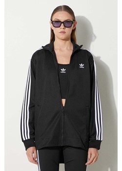 adidas Originals bluza Adicolor HC2062 damska kolor czarny z aplikacją HC2062-BLACK ze sklepu PRM w kategorii Bluzy damskie - zdjęcie 174031223