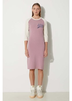 adidas Originals sukienka HD9786 kolor różowy mini prosta HD9786-MAGM/WHI ze sklepu PRM w kategorii Sukienki - zdjęcie 174031243