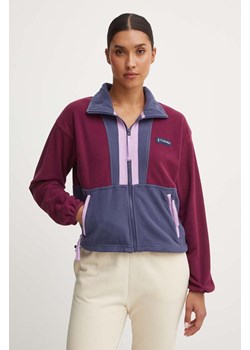 Columbia bluza Back Bowl damska kolor bordowy wzorzysta 2001293 ze sklepu PRM w kategorii Bluzy damskie - zdjęcie 174031271