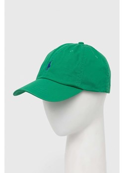 Polo Ralph Lauren czapka z daszkiem bawełniana kolor zielony 710667709 ze sklepu PRM w kategorii Czapki z daszkiem damskie - zdjęcie 174031281