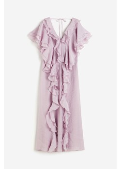 H & M - Sukienka z falbanami - Fioletowy ze sklepu H&M w kategorii Sukienki - zdjęcie 174031683