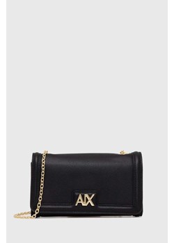 Armani Exchange portfel damski kolor czarny 948564 4R731 ze sklepu ANSWEAR.com w kategorii Portfele damskie - zdjęcie 174034740