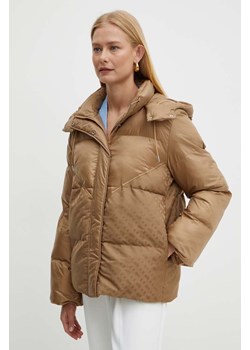 BOSS kurtka damska kolor beżowy zimowa 50518483 ze sklepu ANSWEAR.com w kategorii Kurtki damskie - zdjęcie 174035072